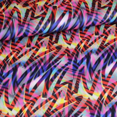 Tricot-Stoff Blitzestreifen