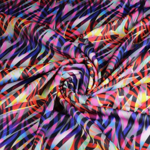 Tricot-Stoff Blitzestreifen