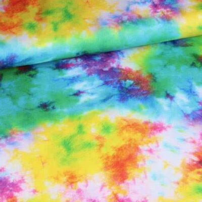 Tricot-Stoff Tie Dye digital bedruckt