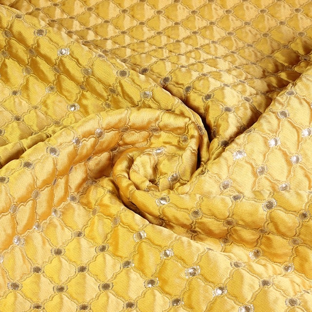 Jacquard-Barockstoff gold