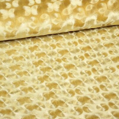 Velvet-Stoff gold