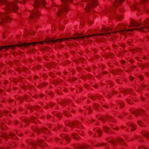 Velvet-Stoff rot