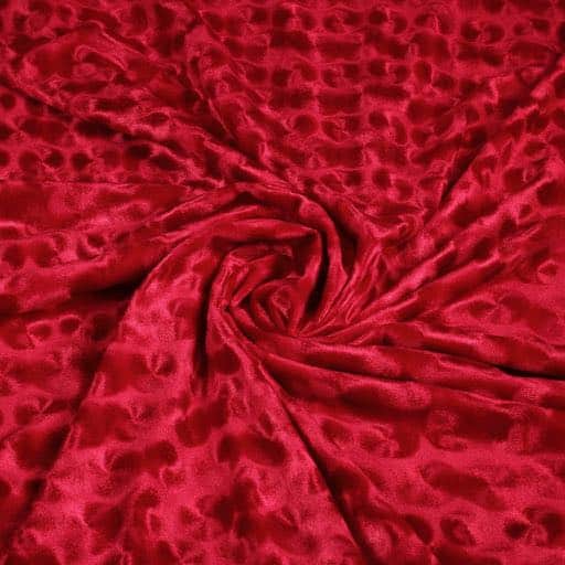Velvet-Stoff rot