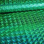 Jersey stof hologram groen