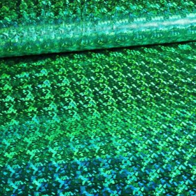 Jersey-Stoff Hologramm grün