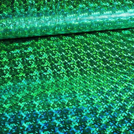 Jersey-Stoff Hologramm grün