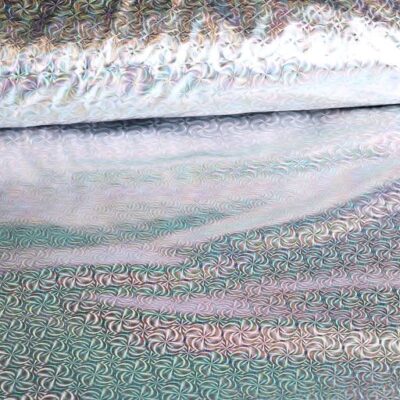Jersey Stretch Illusion Foil silber
