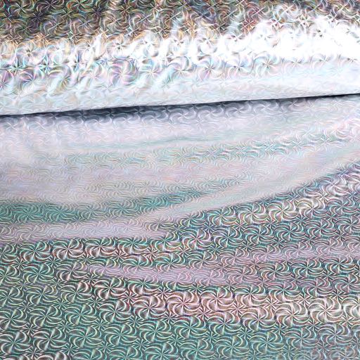 Jersey Stretch Illusion Foil silber