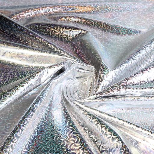 Jersey Stretch Illusion Foil silber
