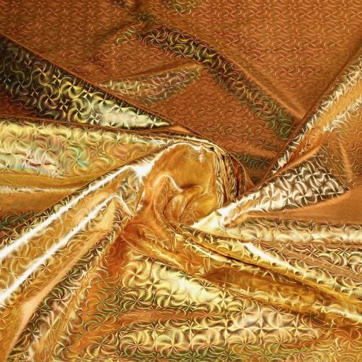 Jersey stretch Illusion Foil gold