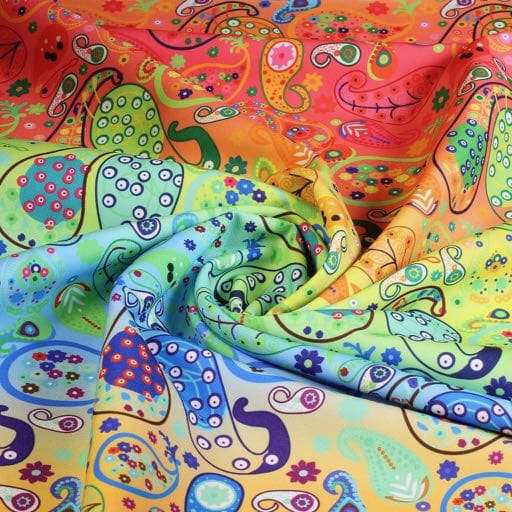 Terlenka-Stoff Paisley digital