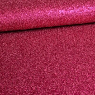 Mesh-Stretch-Pailletten fuchsia