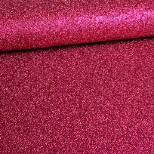 Mesh-Stretch-Pailletten fuchsia