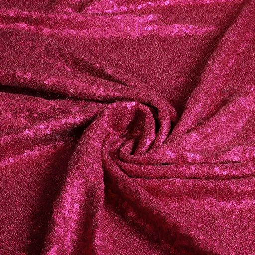 Mesh-Stretch-Pailletten fuchsia