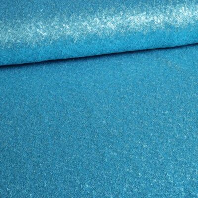 Mesh-Stretch-Paillettenstoff aqua