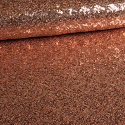 Mesh-Stretch-Paillettenstoff bronze