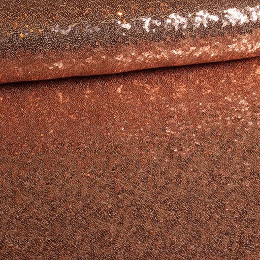 Mesh-Stretch-Paillettenstoff bronze