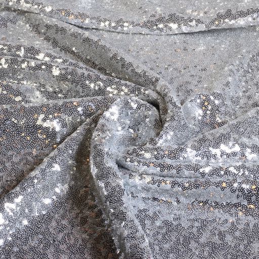 Mesh stretch Pailletten silber