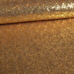 Mesh stretch sequins goud