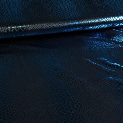 Jersey-Stoff schwarz aqua foil
