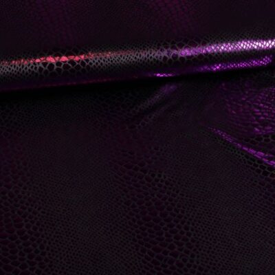 Jersey-Stretch-Stoff schwarz violett foil