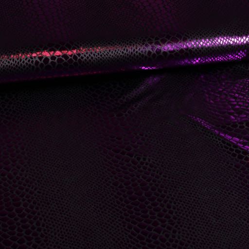 Jersey-Stretch-Stoff schwarz violett foil