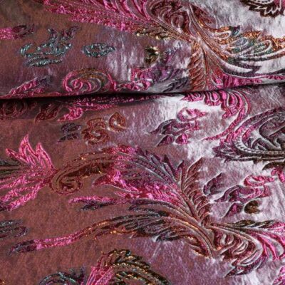 Brokat Jacquard Fantasie silber