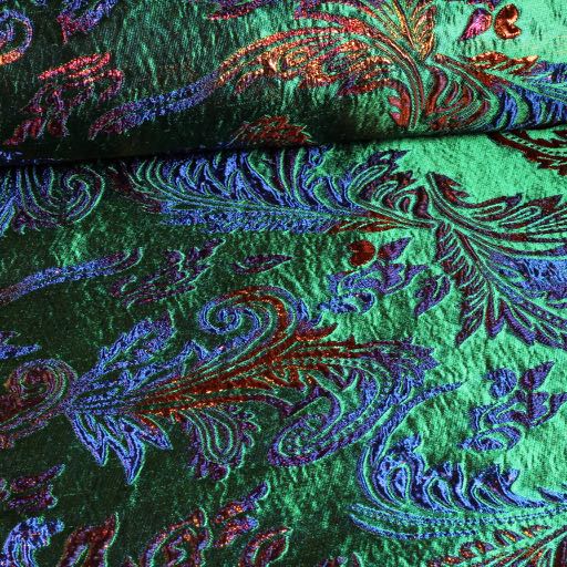 Brokat Jacquard Fantasie grün