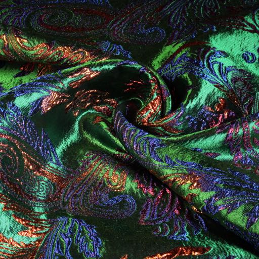 Brokat Jacquard Fantasie grün