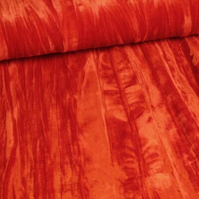 Stretch Velvet Stoff orange