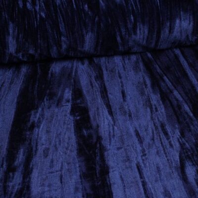Glanz-Stretch-Velvet navy