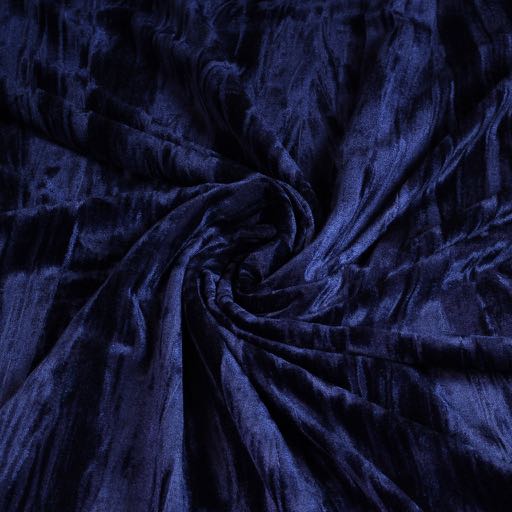 Glanz-Stretch-Velvet navy