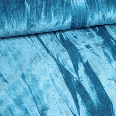 Glanz-Stretch-Velvet aqua