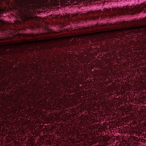 Lurex-Stoff fuchsia gekräuselt