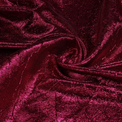 Lurex-Stoff fuchsia gekräuselt