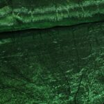 Lurex stof gekreukt groen