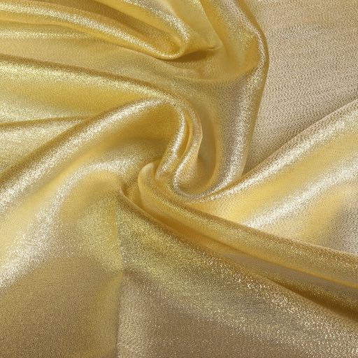 Fancy Organza Crepe Stoff gold