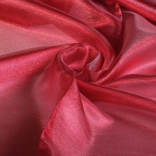 Fancy Organza Crepe Stoff rot
