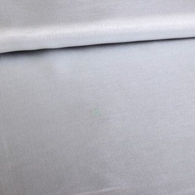 Fancy Organza Crepe Stoff silber