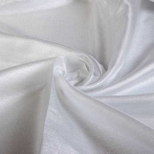 Fancy Organza Crepe Stoff silber