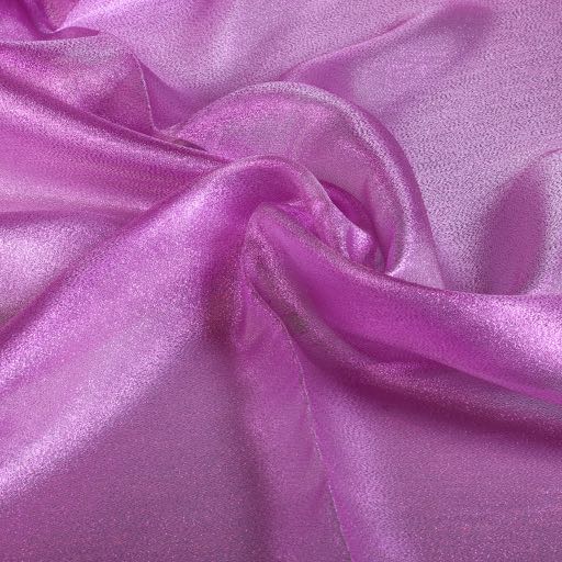 Fancy Organza Crepe Stoff hellviolett