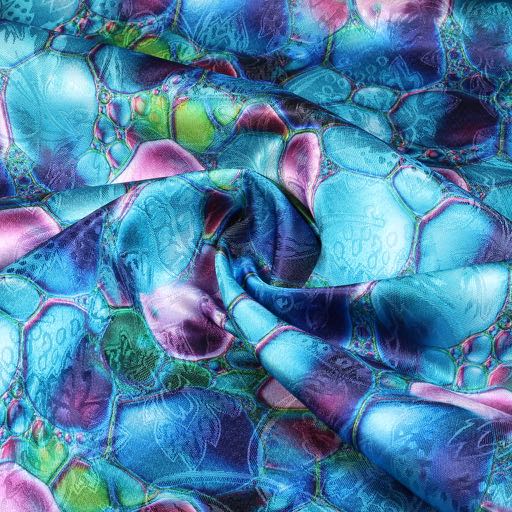 Blumen-Jacquard-Stoff mehrfarbig