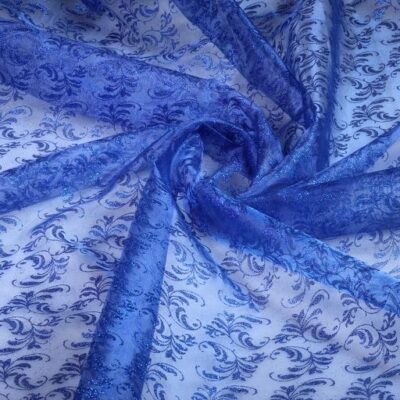 Organza-Stoff kobalt