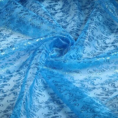 Organza-Stoff aqua