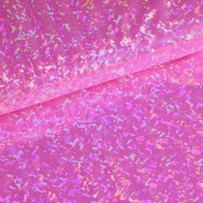 Mystique Deluxe Foil Hologram Stoff rosa