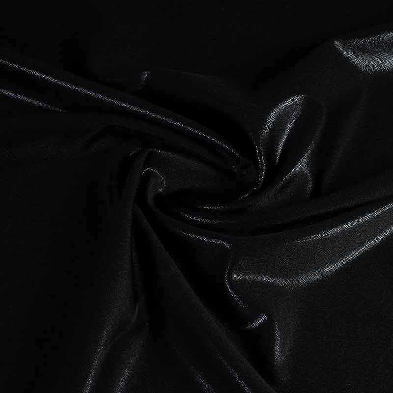 Mystique Foil Stoff schwarz