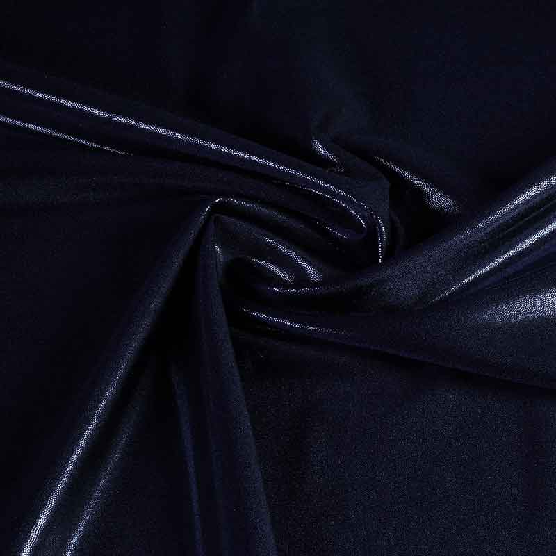 Mystique Foil Stoff dunkelblau