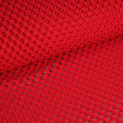 Elastischer Netzstoff grob rot