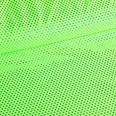 Pailletten-Stoff Stretch Hologram lime