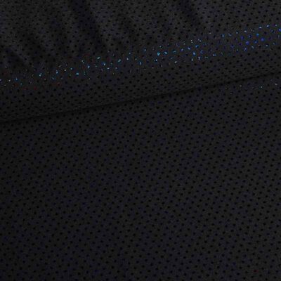 Pailletten-Stoff Stretch Hologram Schwarz